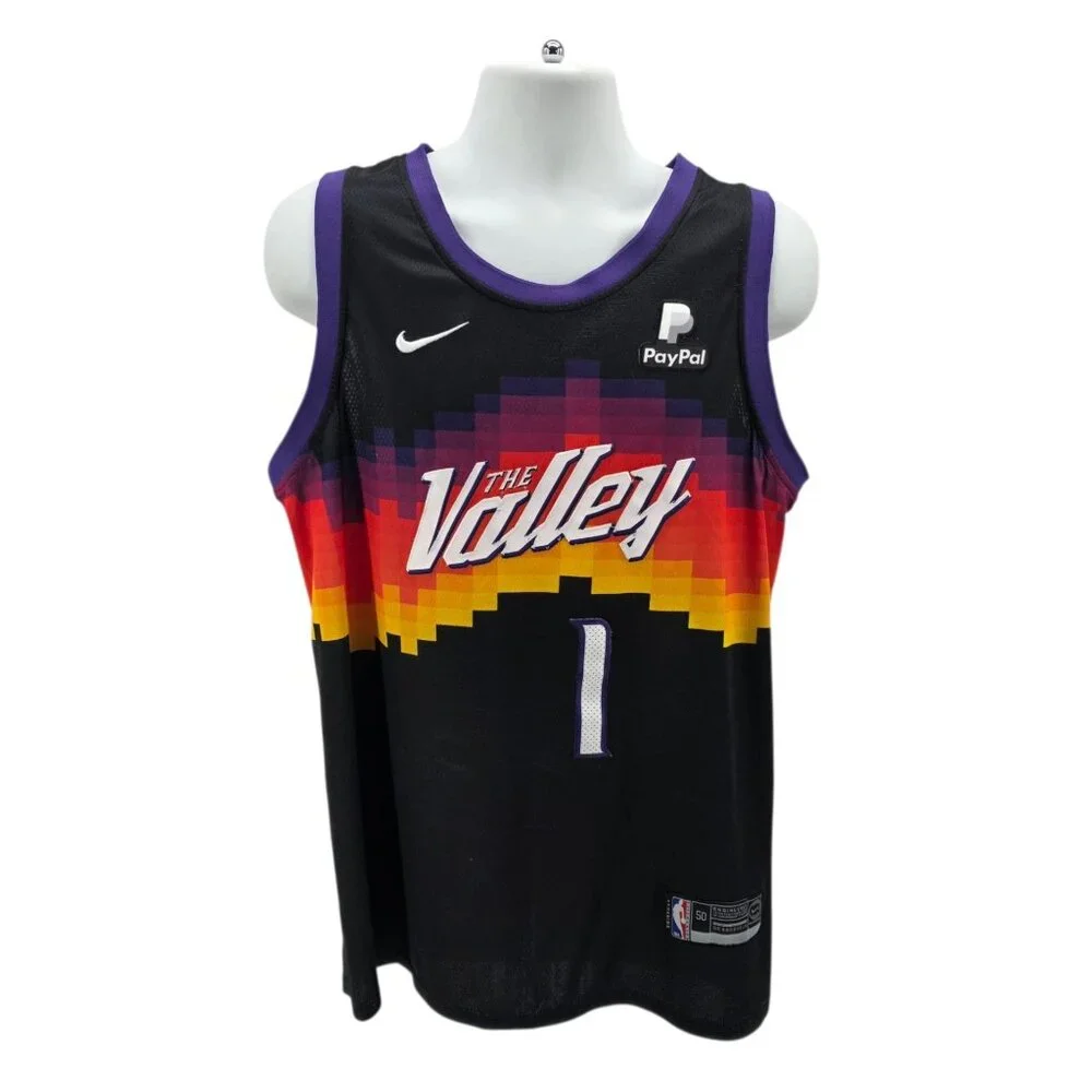 Nike Mens 50 Jersey City Edition Swingman Devin Booker The Valley NBA Multicolor - Picture 9 of 9